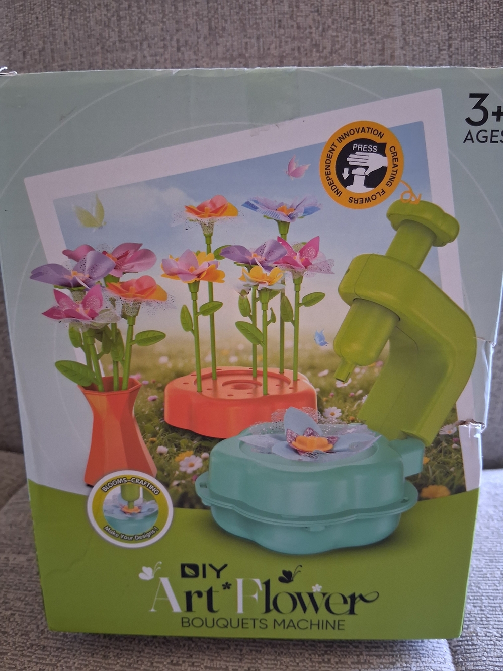 DIY Art Flower Bouquets Machine - Multicolor Kids Craft Set 3+ Ages NIB